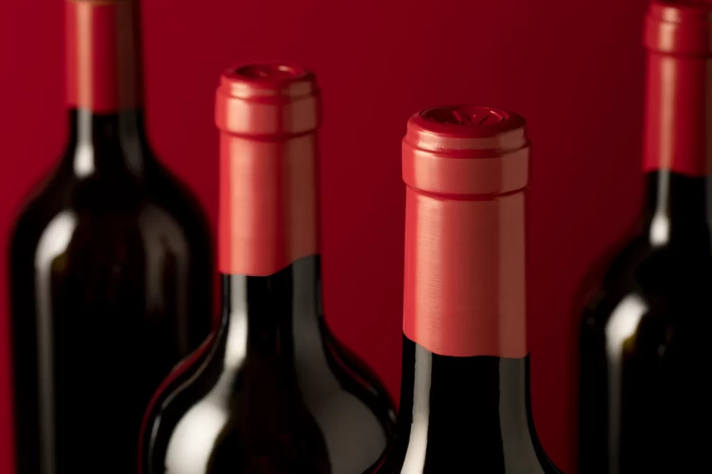 Cápsulas de estaño con efecto visual de la cera